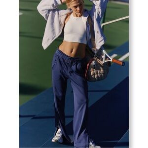 FP Movement by Free People Navy Wide-Leg Drawstring Pants